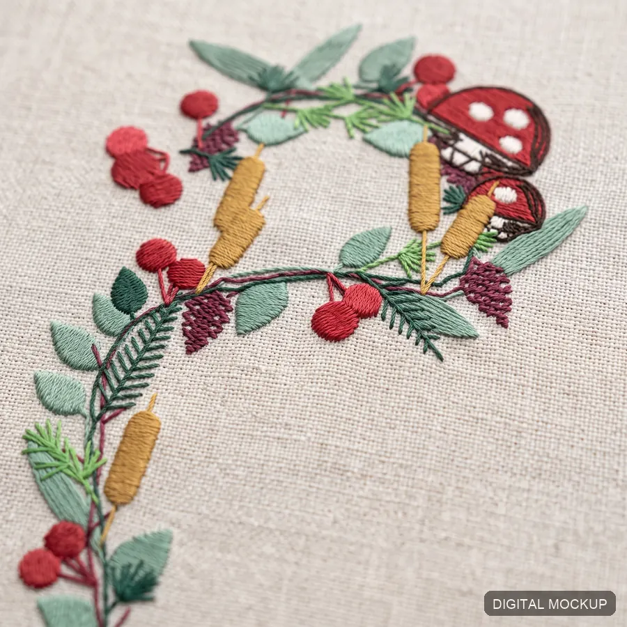 Botanical Arabic Alphabet — 28 Letters — preview 1