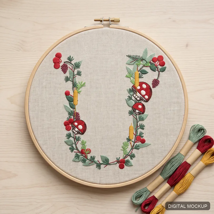 Botanical Armenian Alphabet — 38 Letters — preview 2