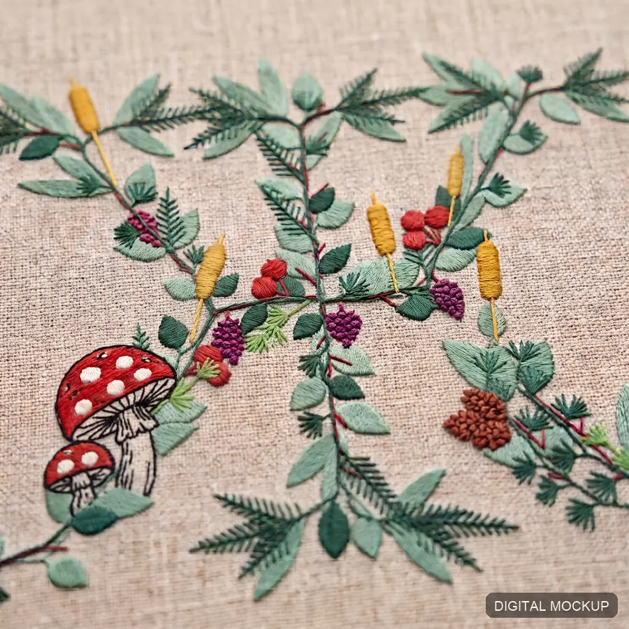 Botanical Cyrillic Alphabet — 37 Letters — preview 1