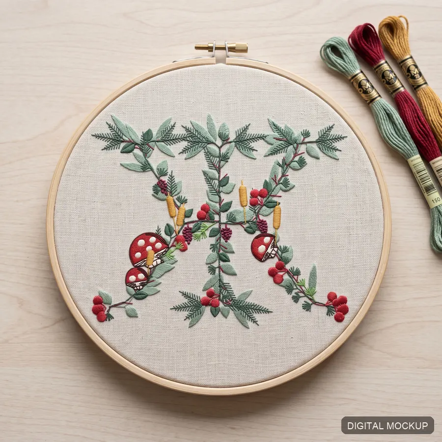 Botanical Cyrillic Alphabet — 37 Letters — preview 2