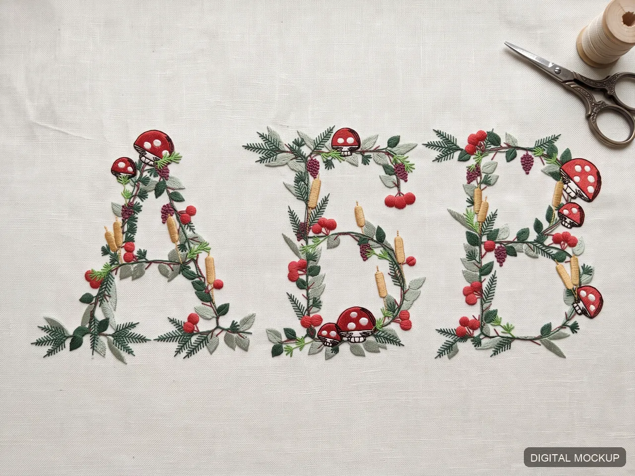 Botanical Cyrillic Alphabet — 37 Letters