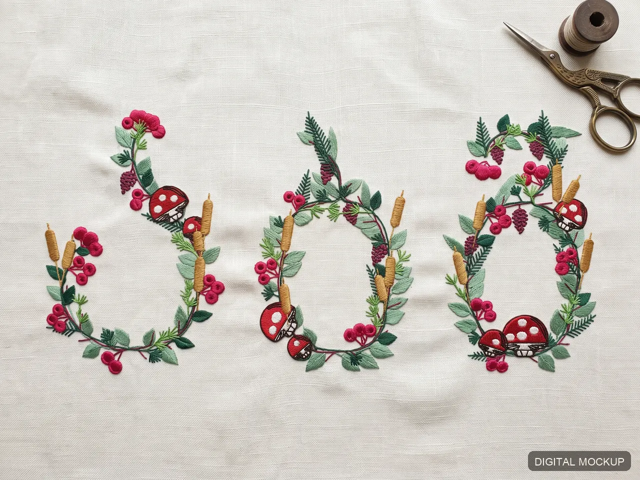 Botanical Georgian Alphabet — 33 Letters