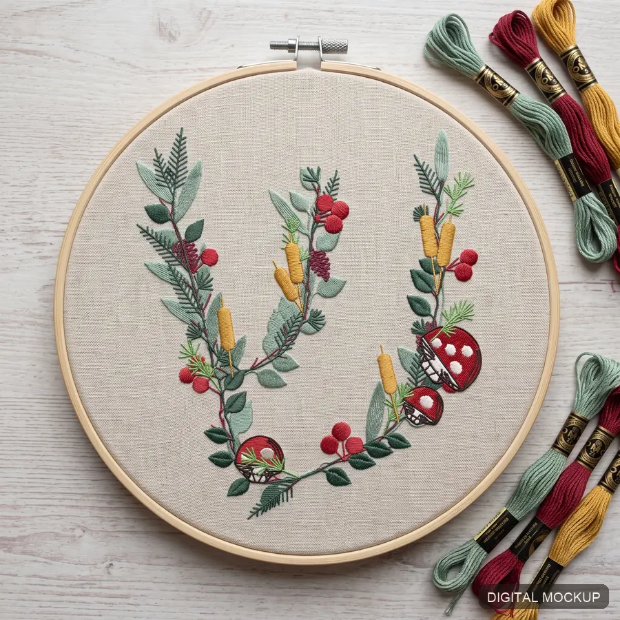 Botanical Hebrew Alphabet — 27 Letters — preview 2