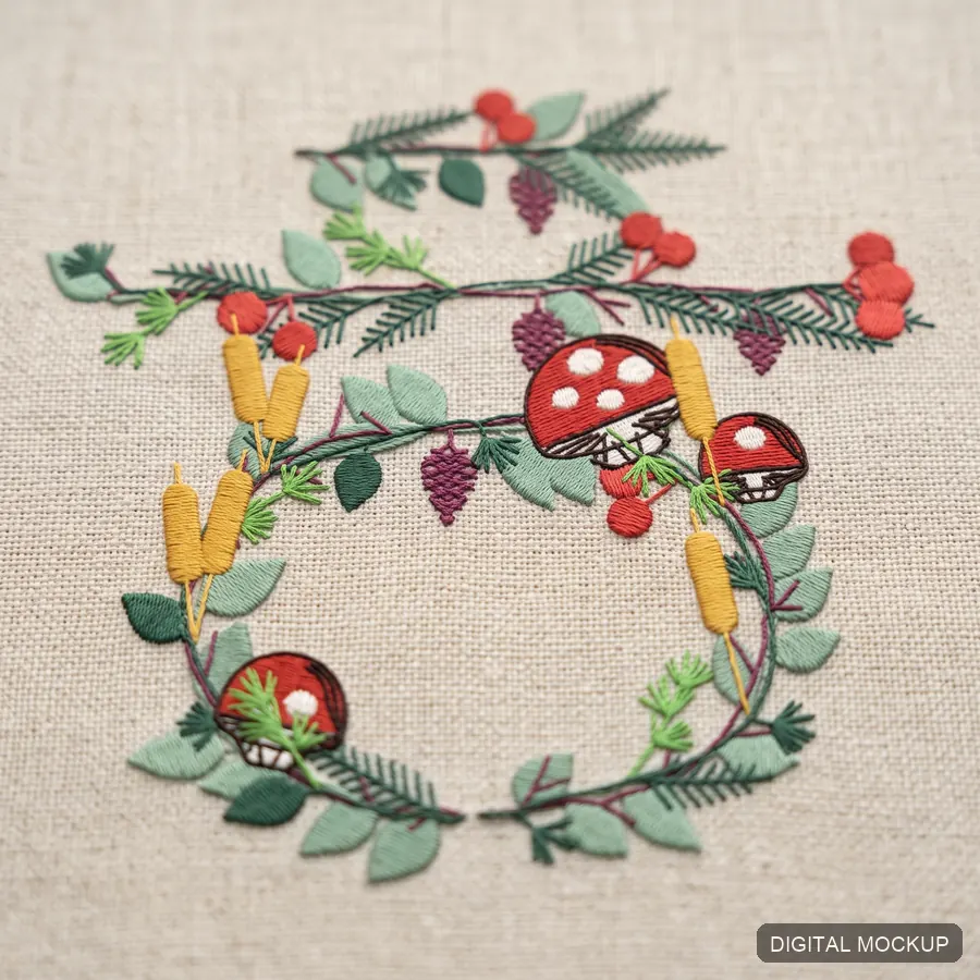 Botanical Korean Consonants — 14 Jamo — preview 1