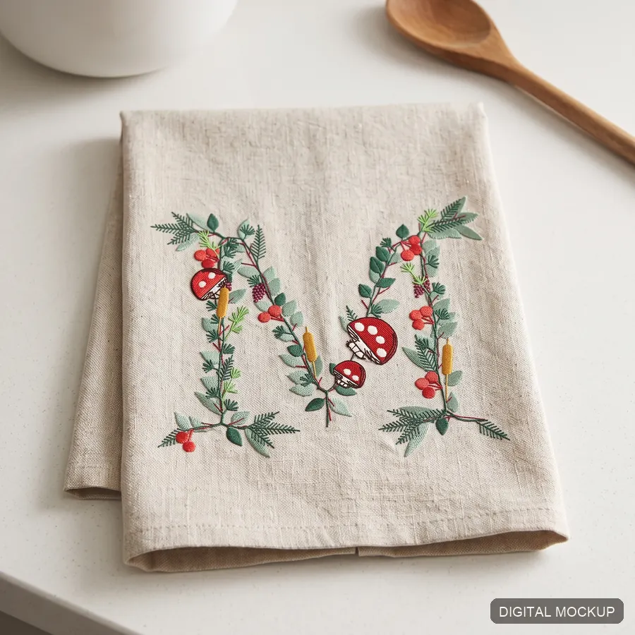 Botanical Monogram Alphabet — 86 Characters — preview 3